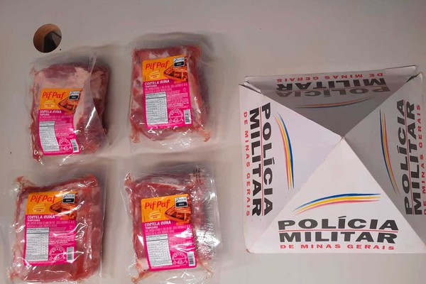 Funcionário é preso ao tentar sair de empresa com 4 kg de carne na mochila em Patrocínio