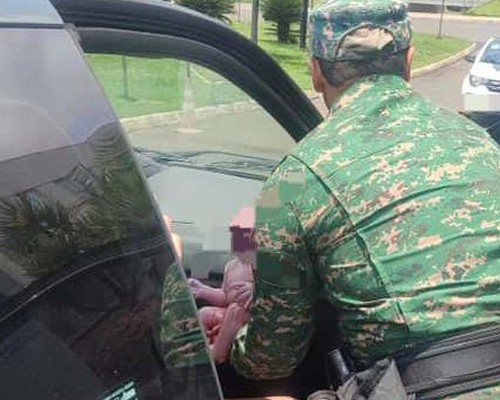 PM Ambiental escolta grávida em trabalho de parto e bebê nasce dentro de carro