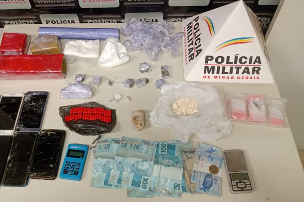 Casal é preso com grande quantidade de drogas e materiais ligados ao tráfico em Patrocínio