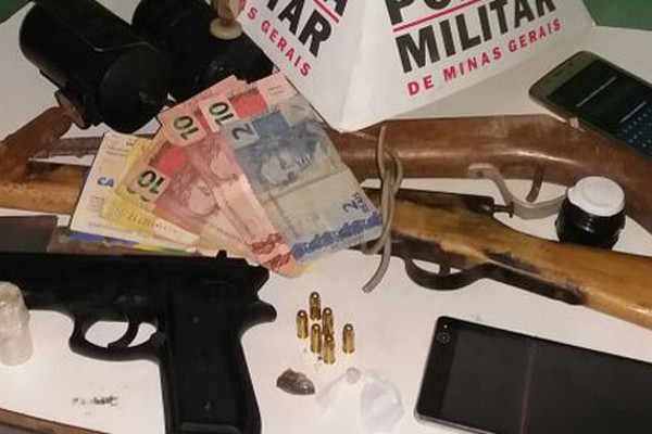Polícia Militar apreende armas, munições e materiais de origem duvidosa no bairro Padre Eustáquio