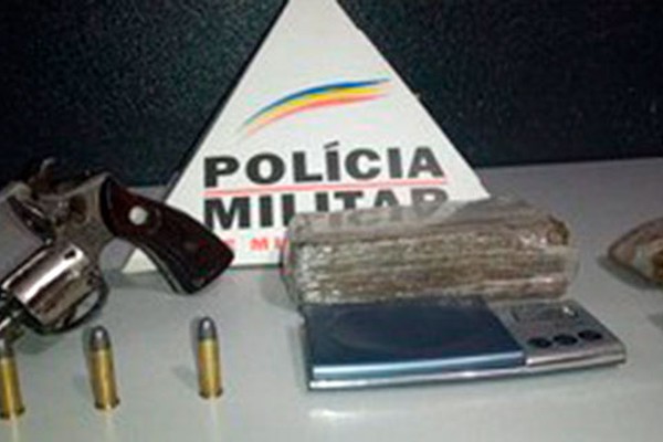 Polícia Militar apreende arma de fogo, munições, drogas e prende suspeito no bairro Ipanema