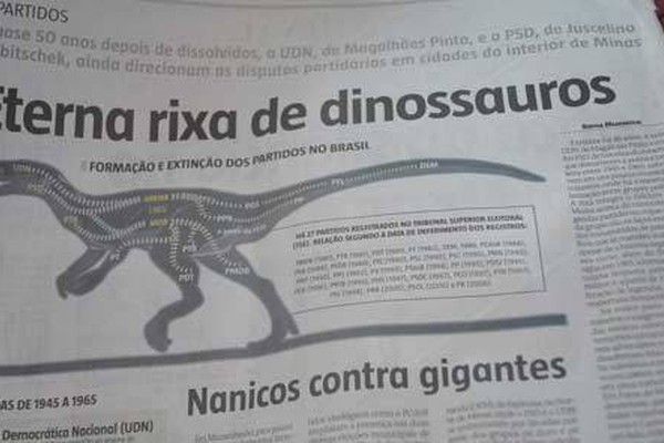 Maior jornal de Minas destaca política de dinossauros realizada em Patos de Minas