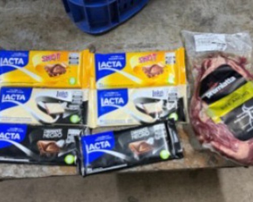 Furtos em hipermercados não param! Homem é preso ao colocar carne e chocolates dentro da calça