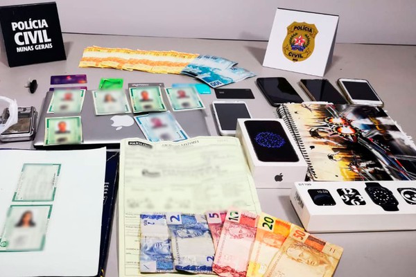 PC prende casal suspeito de golpes com dezenas de cédulas falsas, droga e cartões bancários
