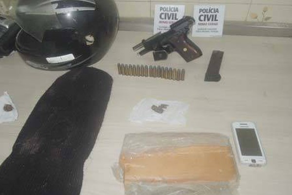 Polícia Civil apreende adolescente de 16 anos com 1kg de crack e pistola 380