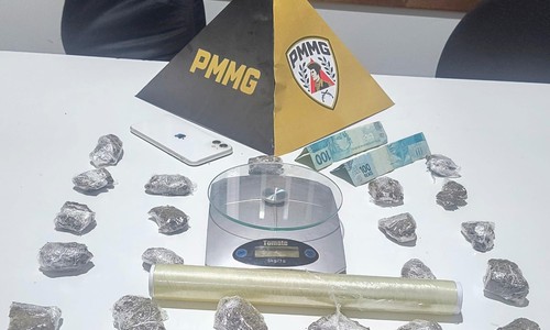 Operação da PM termina com prisão por tráfico e apreensão de drogas em Serra do Salitre