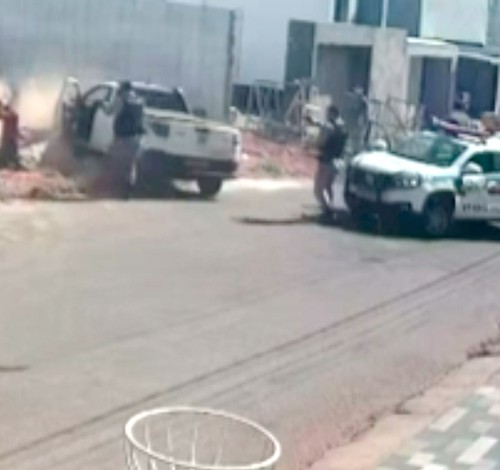 Picape furtada em BH é recuperada após tentativa de fuga em Carmo do Paranaíba; veja momento da abordagem