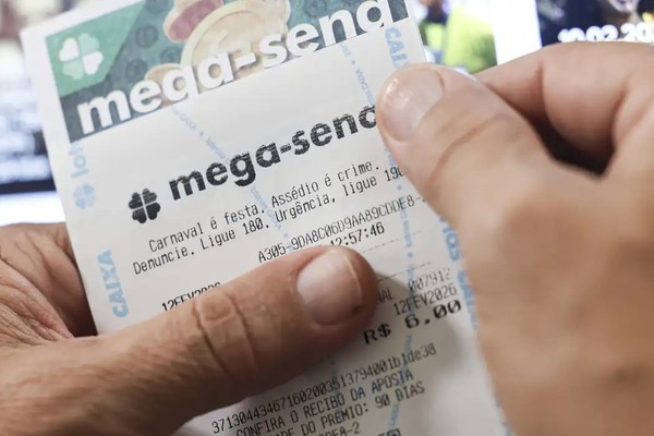 Bilhete de loteria traz alerta de combate à violência contra a mulher