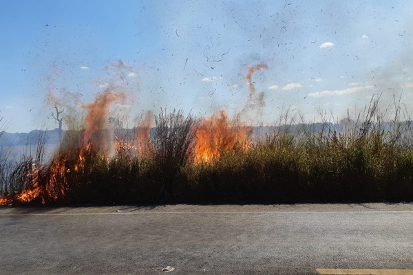 PRF alerta motoristas sobre perigos das queimadas às margens das rodovias