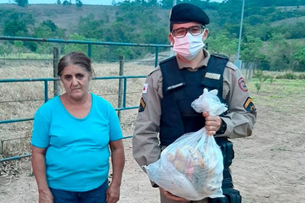 Polícia Militar realiza entrega de kits escolar e alimentos para famílias da zona rural de Presidente Olegário