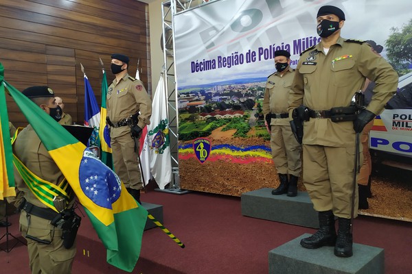 Com presença de vice-governador, Coronel Wesley assume 10ª RPM em Patos de Minas