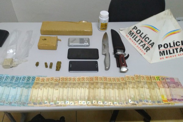 Homem é preso com barra de maconha, crack e dinheiro perto da Rodoviária de Patrocínio