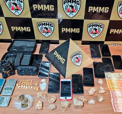 Operação da PM fecha pontos de tráfico, prende três adultos e apreende adolescente em São Gotardo