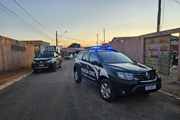 Com apoio de helicóptero, PC e PM deflagram operação de combate ao tráfico em Patos de Minas e região