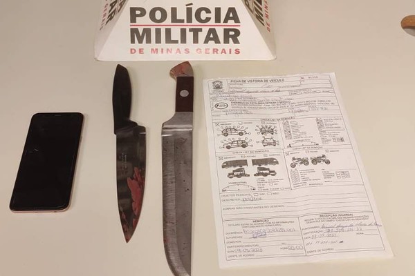 Motivado por ciúme, homem tenta matar atual de sua ex-companheira a golpes de faca em Patrocínio