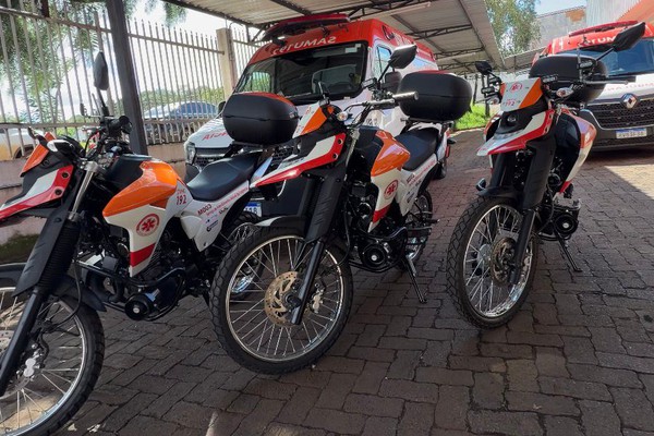 SAMU Regional adquire motolâncias para agilizar atendimentos em Patos de Minas