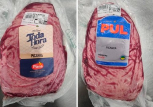 Homem coloca carnes nobres dentro da roupa e tenta sair de supermercado pagando só penca de banana