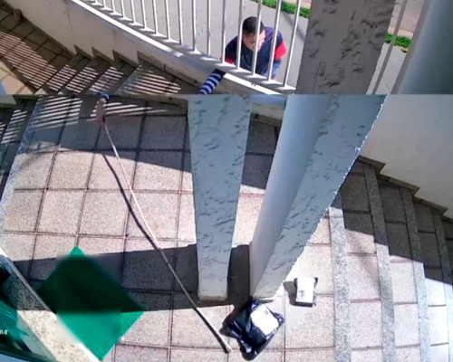 Jovem usa vara para furtar encomendas de empresa em Patos de Minas; veja vídeo