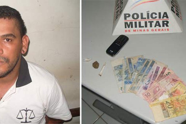 Foragido é preso em Carmo do Paranaíba com droga e duas ordens de prisão