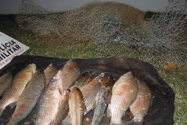 Pesca ilegal no Rio Areado leva pescador de 51 anos para a Delegacia da PC