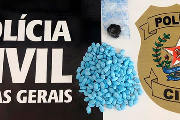 Operação da PC apreende quase 300 comprimidos de ecstasy e porção de haxixe em Patos de Minas