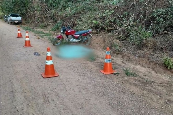 Motociclista inabilitado morre após grave acidente na zona rural de Rio Paranaíba