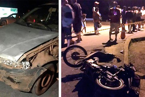 Colisão entre carro e motocicleta deixa uma pessoa morta na BR-040 em João Pinheiro