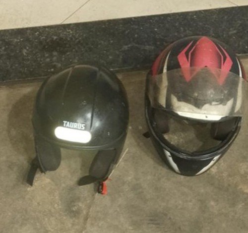 Polícia encontra capacetes e segue buscas por ladrões que assaltaram posto de combustíveis em Patrocínio