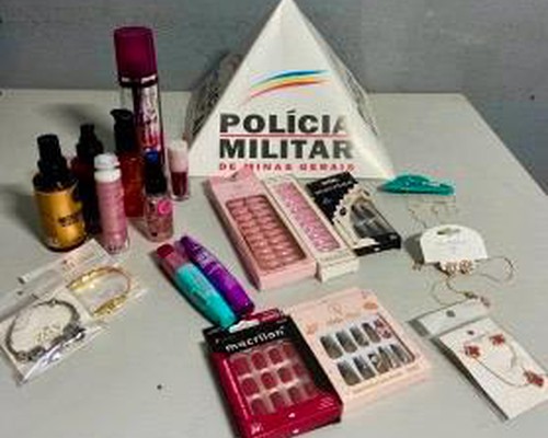 Jovem de 21 anos é presa após furto de cosméticos em loja no Centro de Patos de Min