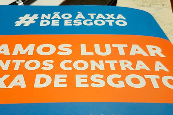 Cobrança da Taxa de Esgoto será alvo de manifestação nesta quinta-feira em Patos de Minas