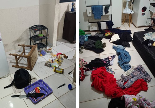 Mulher encontra casa revirada após voltar do trabalho e descobre furto de tênis e perfume, em Patos de Minas