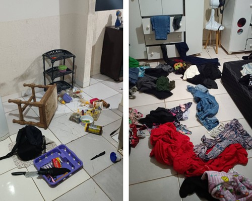 Mulher encontra casa revirada após voltar do trabalho e descobre furto de tênis e perfume, em Patos de Minas