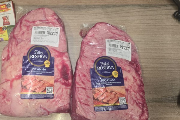 Homem é preso em hipermercado ao ser flagrado colocando duas peças de picanhas dentro da calça