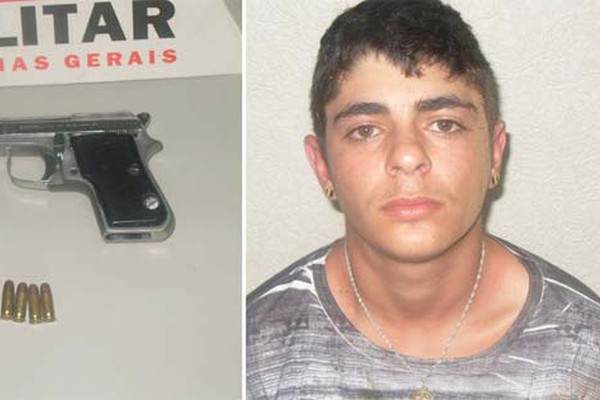 Após denúncia, Polícia Militar prende jovem com arma de fogo em Carmo do Paranaíba