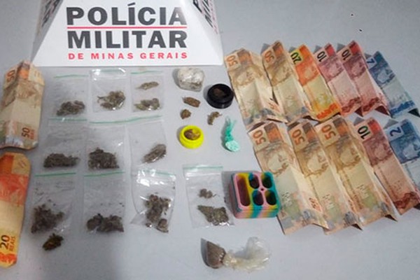 Após abordar veículo suspeito, PM prende acusados de tráfico de drogas em Patos de Minas