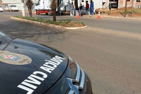 Polícia Civil dá apoio a barreira sanitária contra o coronavírus em Presidente Olegário