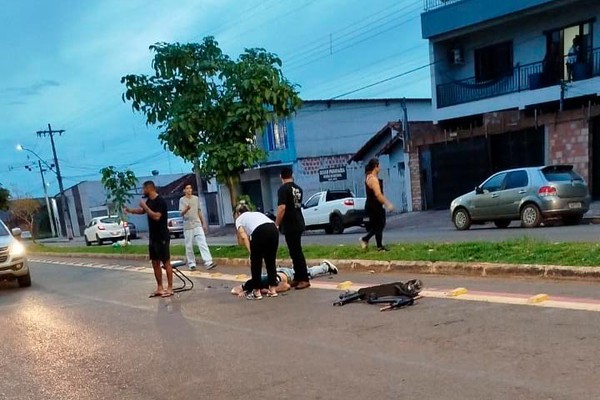 Carro, moto e até patinete: acidentes inusitados deixam feridos em Patos de Minas