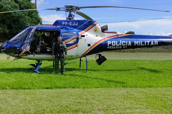 PM lança mega operação contra o crime com apoio de helicóptero em Patos de Minas