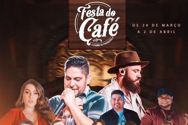Festa do Café 2023 em Carmo do Paranaíba, traz Jorge e Mateus, RPM, Barões da Pisadinha e muito mais