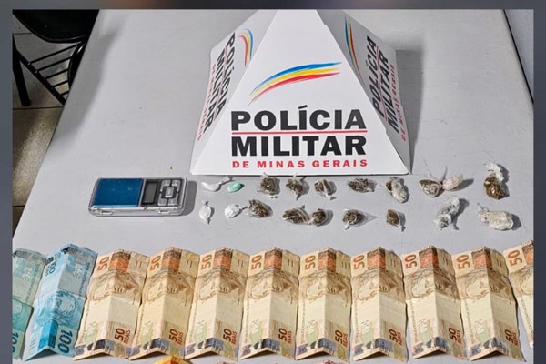 Suspeito de vender drogas em casa e em um Monza é preso em flagrante em Patos de Minas