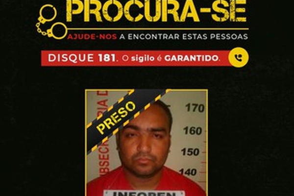 Polícia prende oitavo da lista dos 12 mais procurados do estado de Minas Gerais
