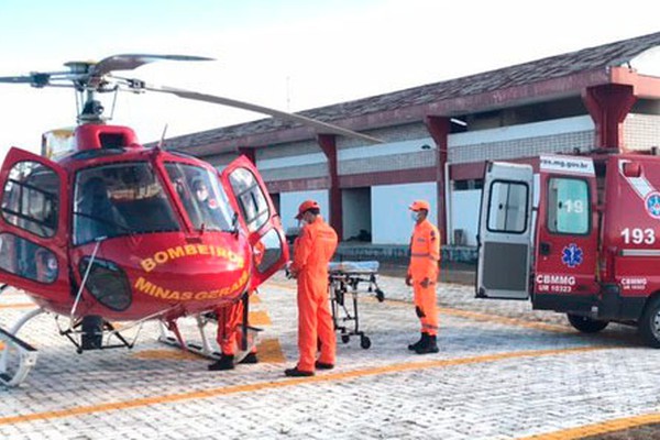 Jovem de 26 anos é transferido de helicóptero depois de ser alvejado por disparos em Patrocínio
