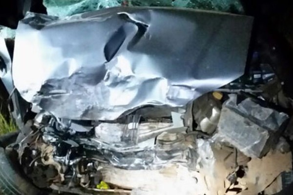 Motorista de 51 anos morre na hora em batida de frente com bitrem na BR365
