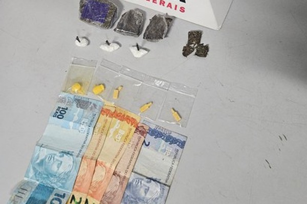 Dupla é presa após ser flagrada no centro de Patos de Minas com maconha, cocaína e ecstasy