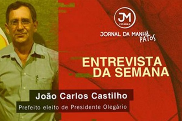 Prefeito eleito de Presidente Olegário destaca planos e projetos da próxima Administração