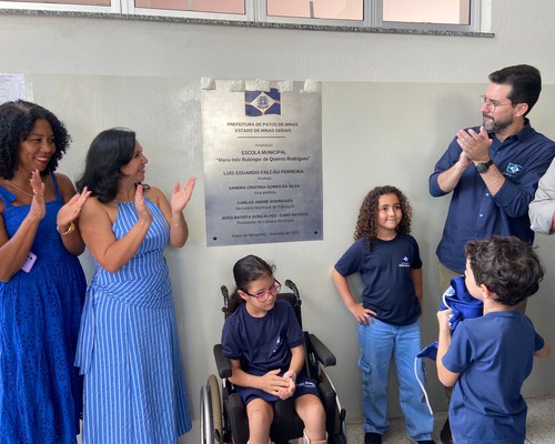 Prefeitura inaugura ampliação da Escola Maria Inêz e cria 100 novas vagas para alunos em Patos de Minas