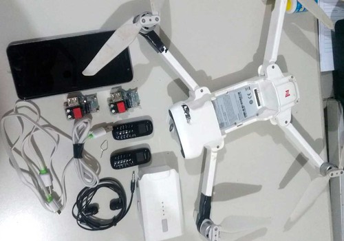 Drone com celulares que sobrevoava penitenciária de Patrocínio é derrubado com tiro