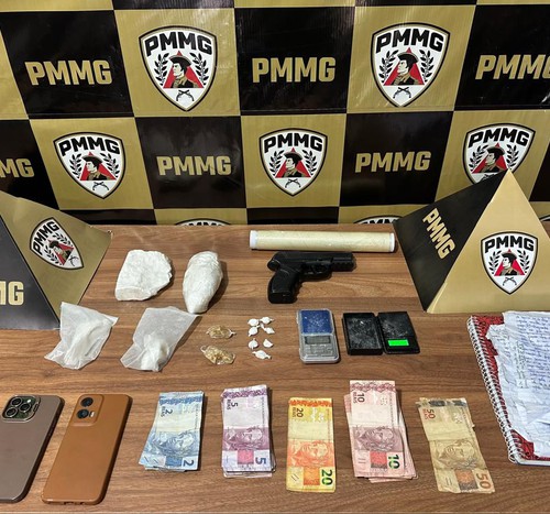 Homem é preso em São Gotardo quando comercializava drogas em motocicleta