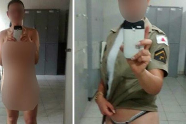 "Nudes" de soldado fardada vaza na web e Polícia Militar investiga caso