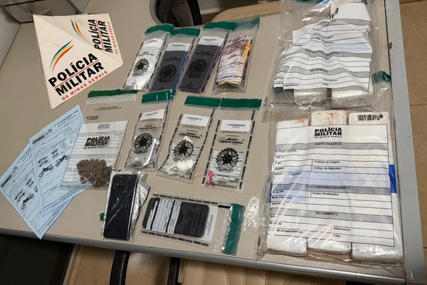 Polícia Militar desarticula rota de tráfico de drogas em Tiros; drogas, dinheiro e veículos são apreendidos
